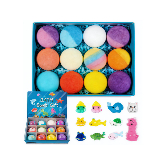 Kids Bath Bombs with Surprise Animal Toy