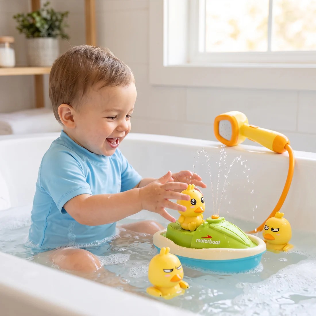 Duck Bath Toy Set for Toddlers
