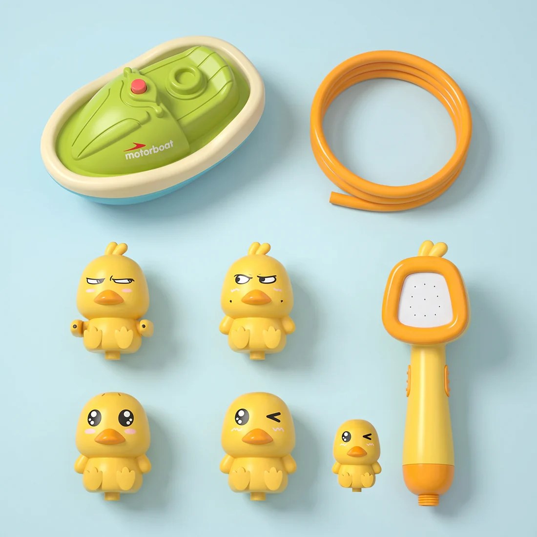Duck Bath Toy Set for Toddlers