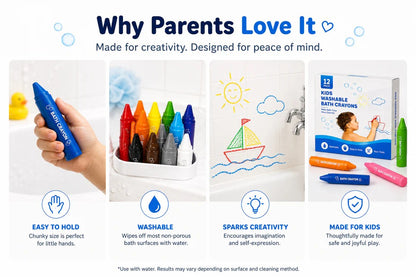 Kids Washable Bath Crayons