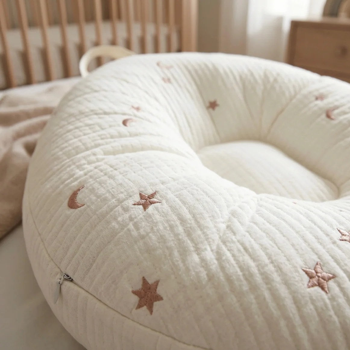 Cozy Cotton Baby Lounger Nest