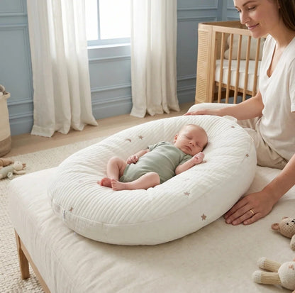 Cozy Cotton Baby Lounger Nest