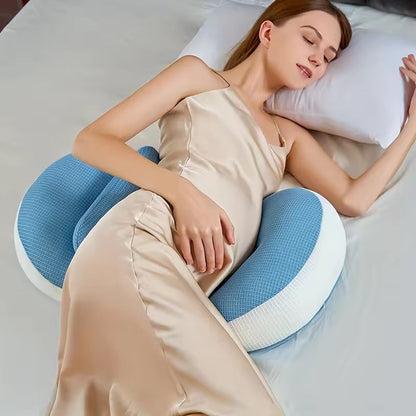 Adjustable Pregnancy Support Pillow for Belly and Lower Back