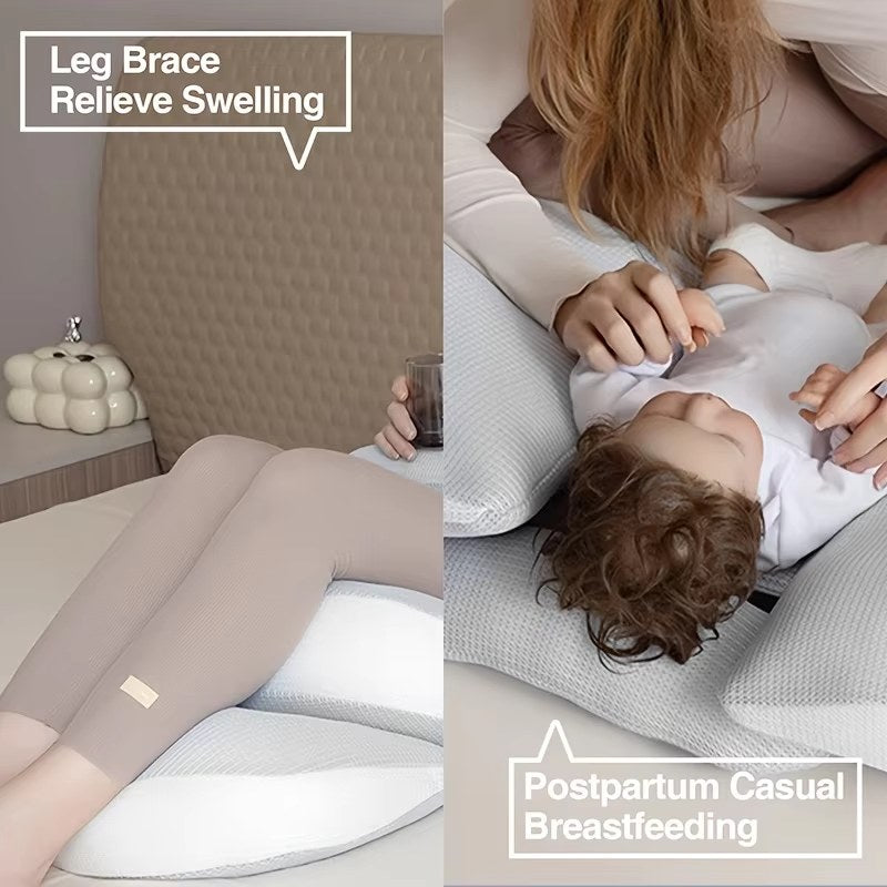Adjustable Pregnancy Support Pillow for Belly and Lower Back