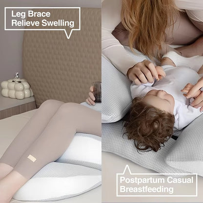 Adjustable Pregnancy Support Pillow for Belly and Lower Back