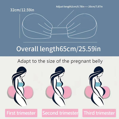Adjustable Pregnancy Support Pillow for Belly and Lower Back