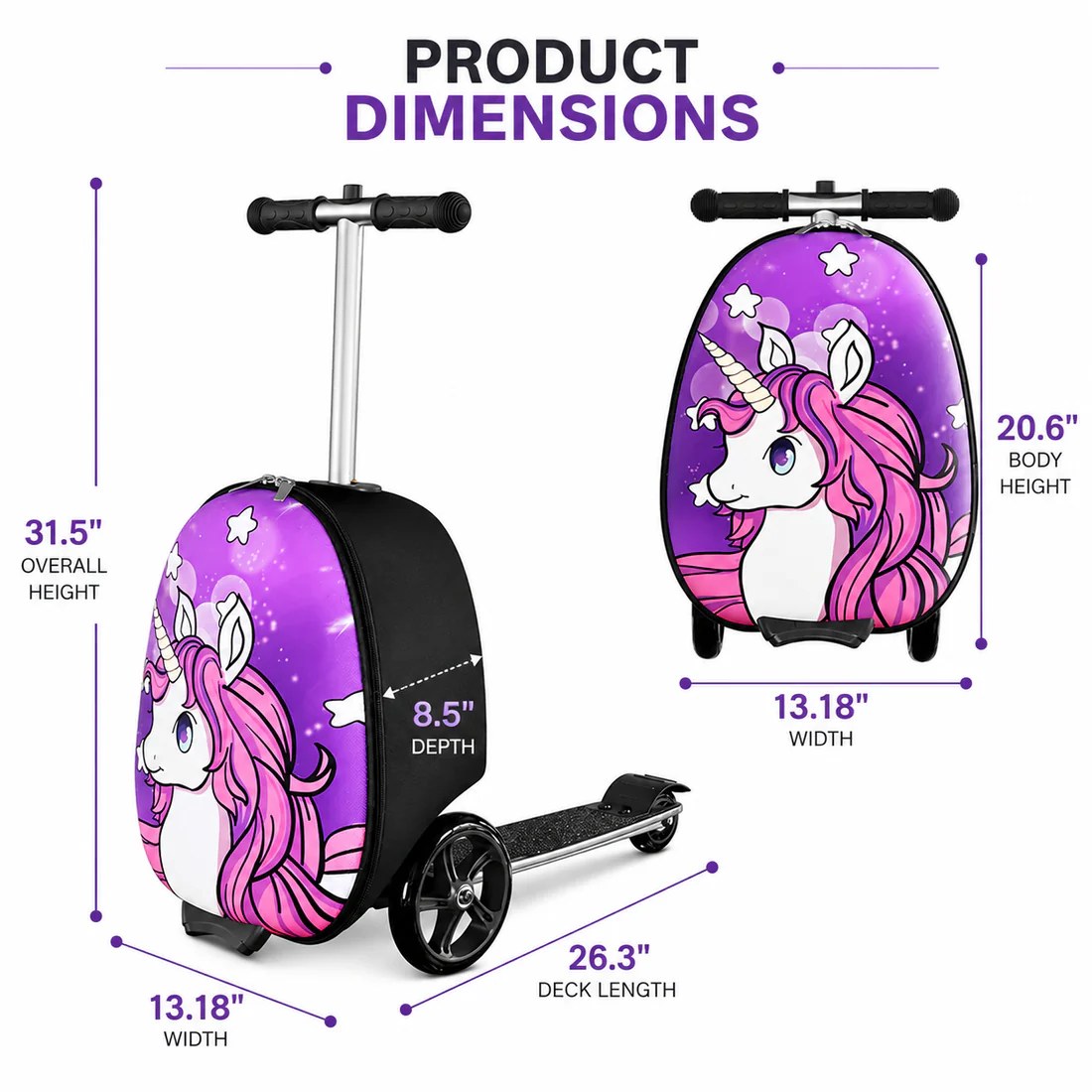 2-in-1 Ride-On Scooter Suitcase