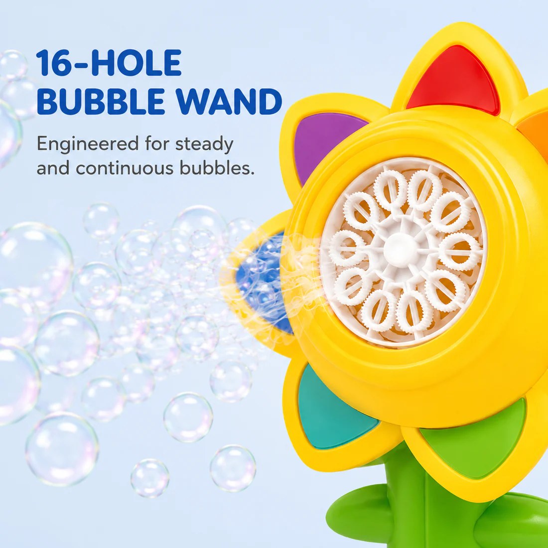 Automatic Sunflower Bubble Machine for Kids